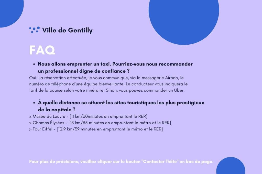 Paris Gentilly Appartement Tout Equipe - Rer B 외부 사진